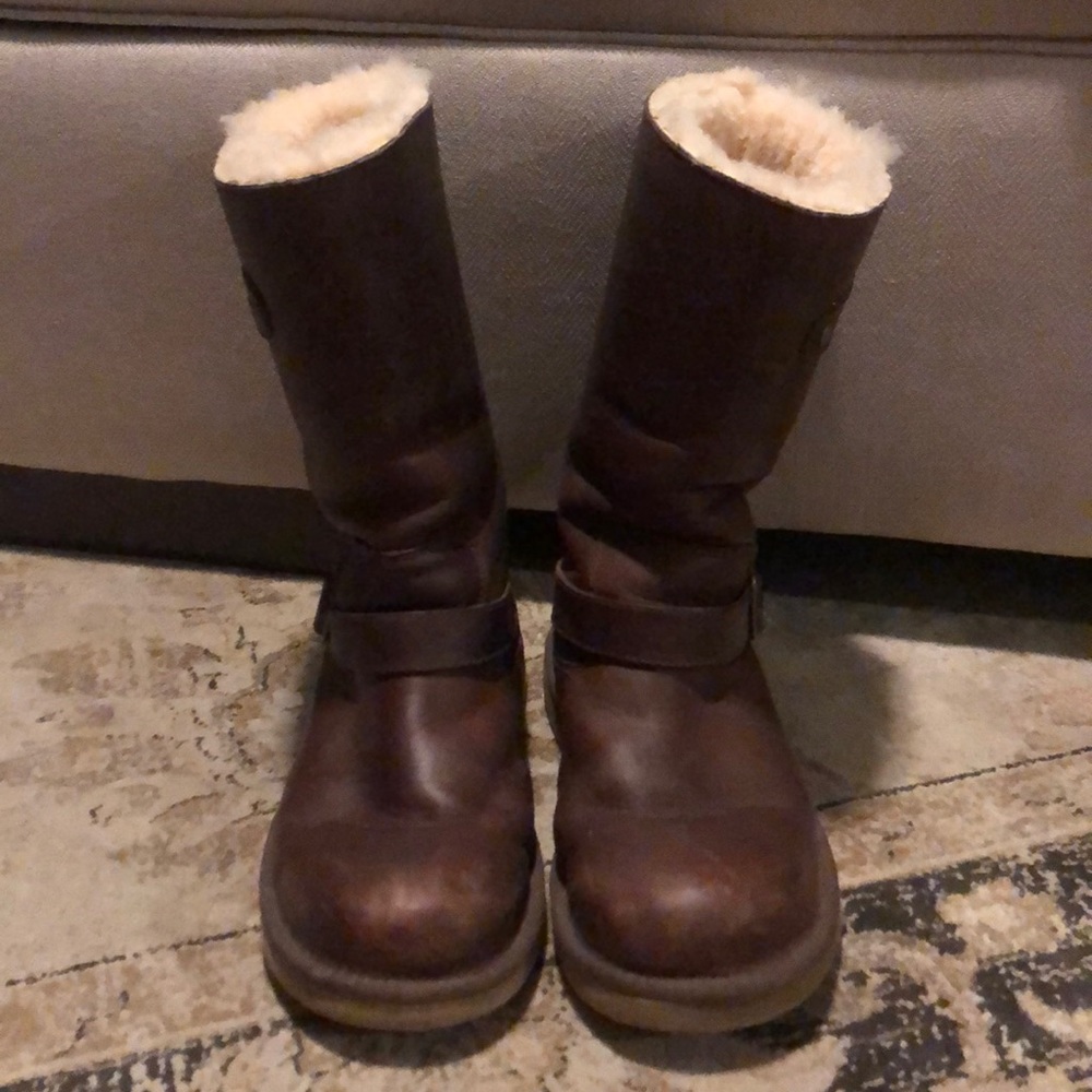 Leather Ugg boots